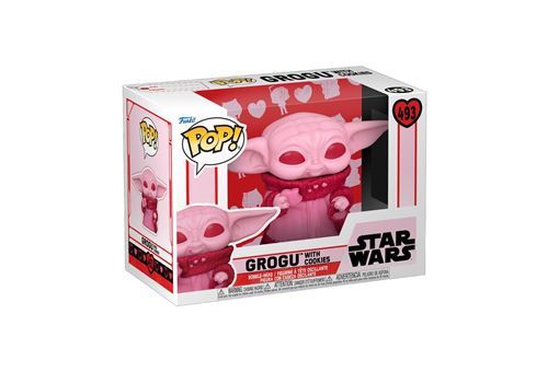 Figurine Funko Pop Star Wars Valentines Edition Grogu with cookies