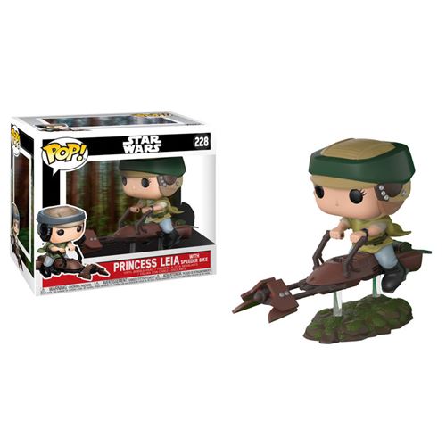 FUNKO – Funko Figurine Princesse Leia Skywalker avec Moto Speeder –