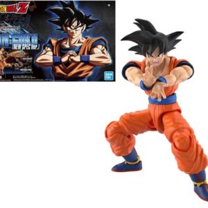 Figurine Bandai Son Goku articulée avec support et expressions interchangeables