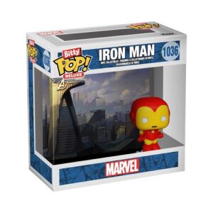 Funko Bitty Pop Iron Man Avenger Tower, pièce de collection Marvel