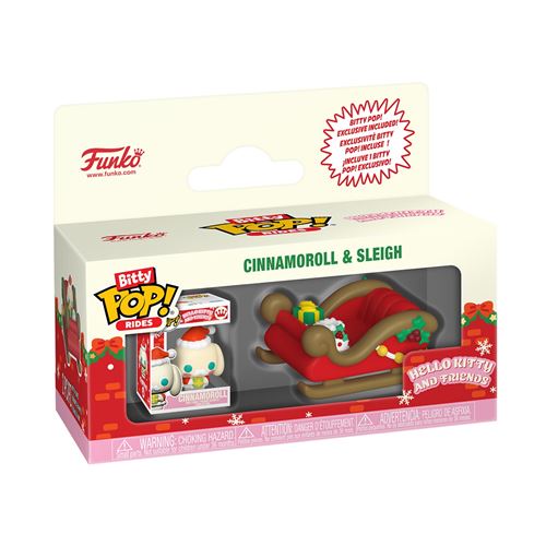 Figurine Funko Bitty Pop Rides Hello Kitty Cinnamoroll & Sleigh