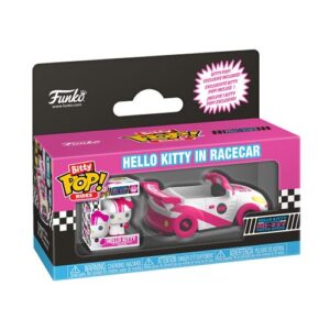 Funko Bitty Pop Rides Hello Kitty dans sa voiture de course