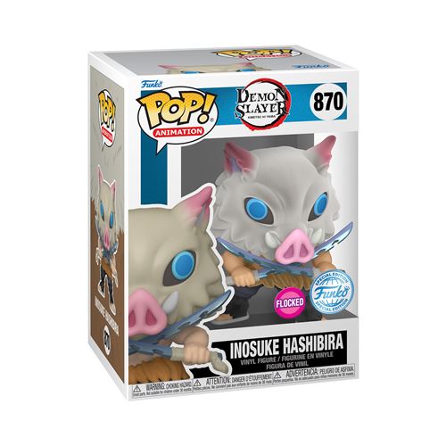 Figurine Funko Pop Animation Demon Slayer Inosuke Flocked