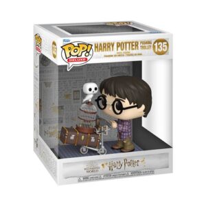 Funko Pop Harry Pushing Trolley, figurine Harry Potter Anniversary Deluxe avec chariot