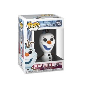Funko Pop Olaf avec Bruni, duo de personnages de Disney Frozen 2