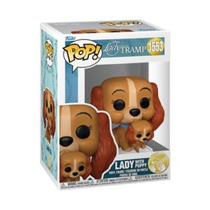 Funko Pop Lady avec chiot, figurine Disney inspirée de La Belle et le Clochard