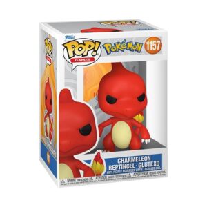 Figurine Funko Pop Charmeleon, personnage Pokémon aussi nommé Reptincel et Glutexo