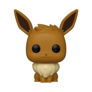 Funko Pop Pokémon Eevee en vinyle présentée dans sa boîte-fenêtre