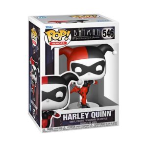 Funko Pop Harley Quinn associée à Batman S5 dans l’univers DC Comics