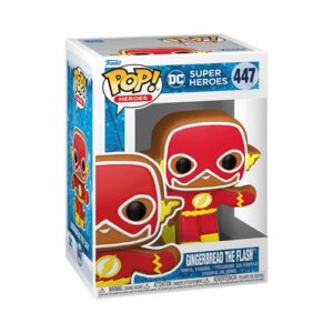 Funko Pop The Flash en version gingerbread Holiday, issue de DC Comics
