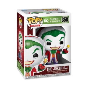 Funko Pop Santa Joker, figurine DC au thème festif pour collectionneur