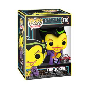 Funko Pop Joker Black Light, figurine DC à repérer parmi les variantes de collection.