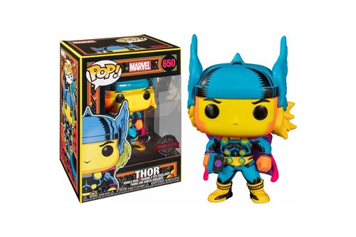 Figurine Funko Pop Marvel Black Light Thor Avant-première Fnac
