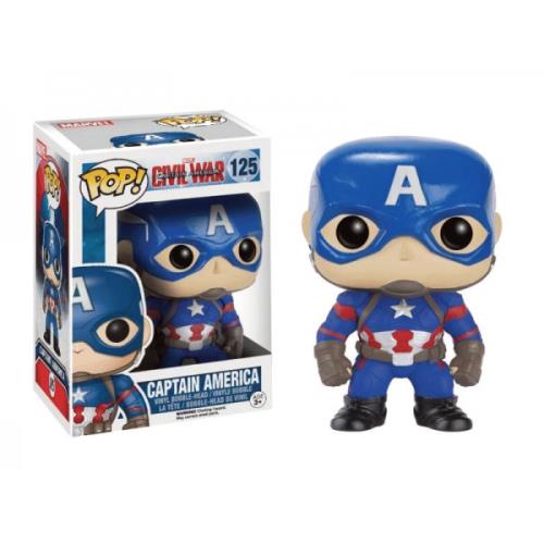 Figurine Funko Pop Marvel Civil War Captain America 9 cm