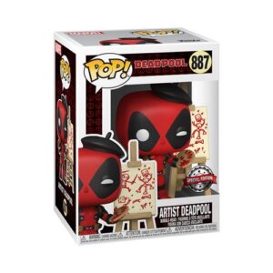 Funko Pop Deadpool 30th Artist, figurine de collection Marvel dédiée à Deadpool