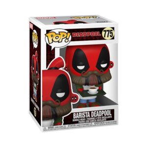 Funko Pop Deadpool Coffee Barista, figurine Marvel au thème du café