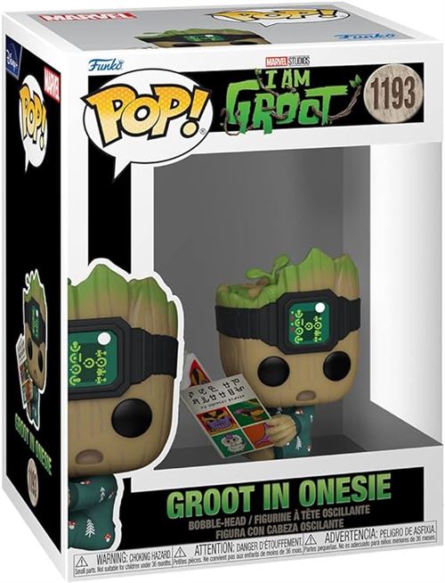 Figurine Funko Pop Marvel I Am Groot in Onesie with Book