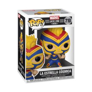 Funko Pop Luchadores Captain Marvel, figurine Marvel inspirée du thème des luchadores
