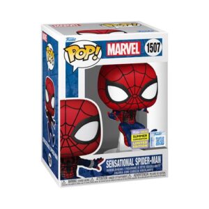 Funko Pop Sensational Spider-Man, figurine de collection Marvel avec mention d’exclusivité