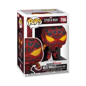 Funko Pop Miles Morales Strike Suit, figurine Marvel Spider-Man Gamerverse