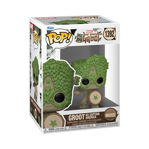 Figurine Funko Pop Marvel We Are Groot Captain America