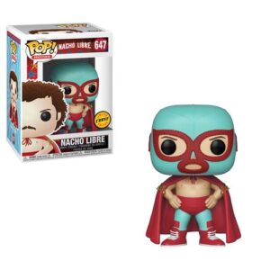 Funko Pop Nacho Libre avec la mention Nacho Wchase dans son intitulé