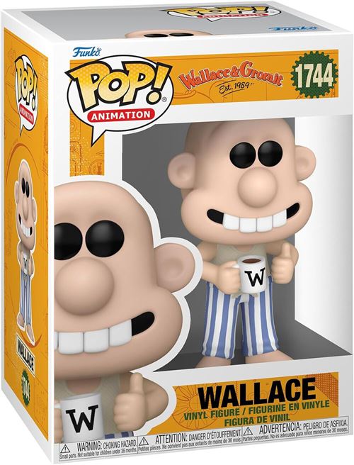 Figurine Funko Pop Movies Wallace & Gromit Wallace in pajamas