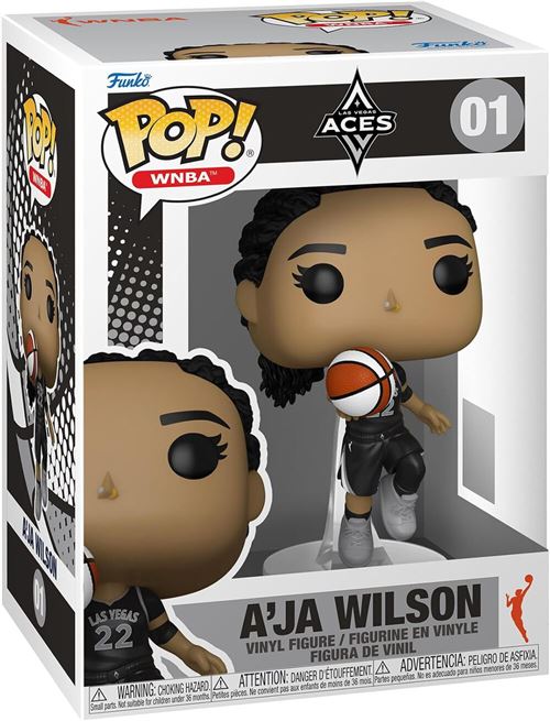 Figurine Funko Pop! N°01 | NBA | Las Vegas Aces | A’ja Wilson
