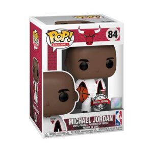 Funko Pop Michael Jordan des Bulls en tenue blanche d’échauffement