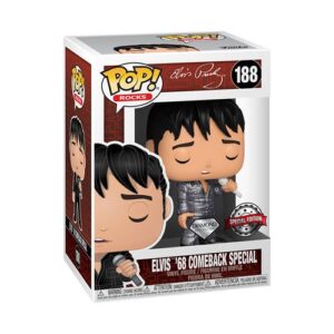 Funko Pop Elvis Presley ’68 Comeback Special à effet Diamond Glitter