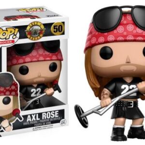 Figurine Funko Pop Axl Rose liée à Guns 'N' Roses, format annoncé de 9 cm