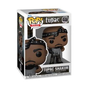 Funko Pop Rocks Tupac Shakur, figurine de collection associée à la musique