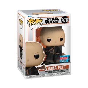 figurine Funko Pop Boba Fett présentée comme une exclusivité Star Wars