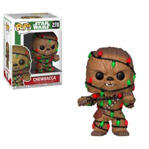 Funko Pop Chewbacca Holiday de 15 cm avec lumières, figurine Star Wars