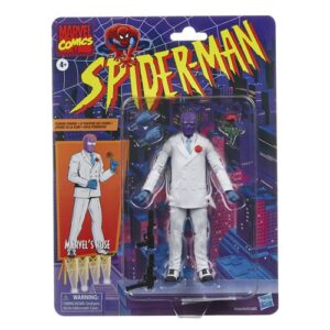 Figurine Spider-Man Legends Class 1 présentée comme pièce de collection super-héros