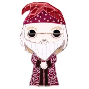 Pin’s Funko Pop Dumbledore de 10 cm présenté avec son stand