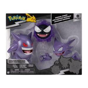 Multipack Pokémon Select Gengar présenté comme une lignée de figurines à collectionner