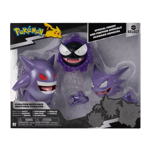 Multipack figurines Pokémon Select Evolution La lignée de Gengar
