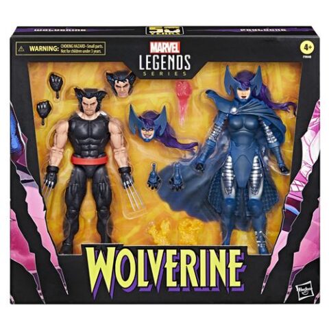 Pack 2 Figurines Marvel Legends Series Wolverine et Psylocke