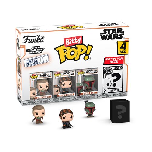 Pack 4 Figurines Funko Bitty Pop Mandalorian Marshal