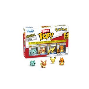 Pack de quatre figurines Funko Bitty Pop Pokémon Bulbasaur pour collection