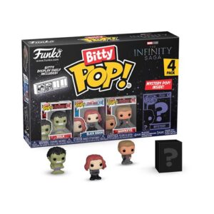 Pack de quatre figurines Funko Bitty Pop Hulk associé à l’univers Marvel