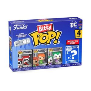 Pack Funko Bitty Pop Harley Quinn réunissant quatre figurines de collection DC