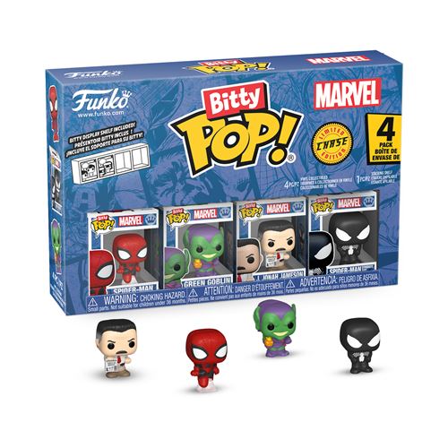 Pack de 4 figurines Funko Bitty Pop Spider-Man