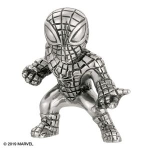 Figurine Spider-Man Royal Selangor miniature en pewter à finition manuelle
